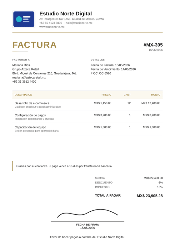 Ejecutivo — Plantillas PDF