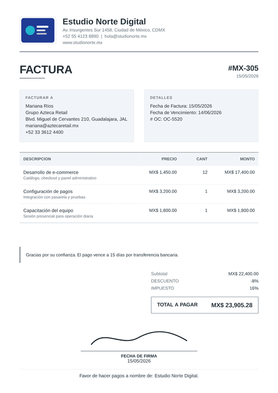 Profesional — Plantillas PDF