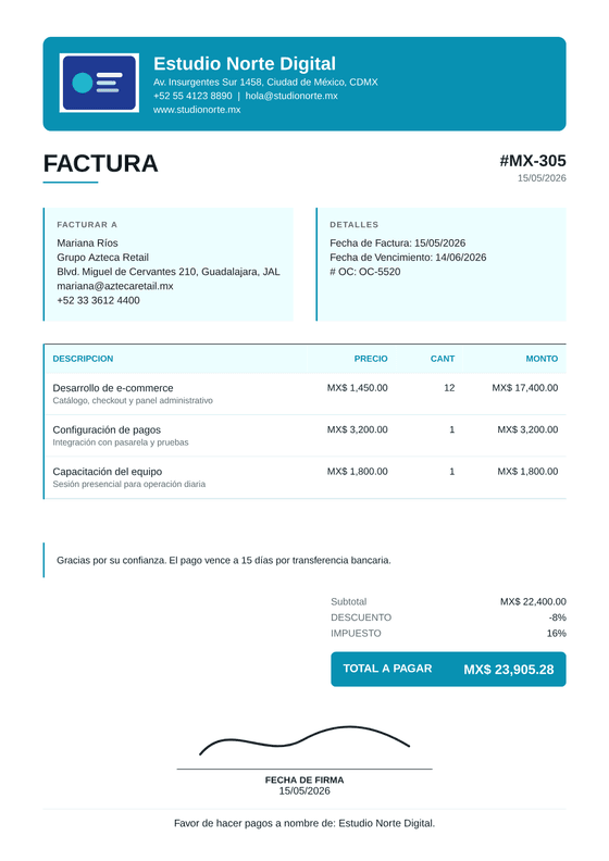 Moderno — Plantillas PDF